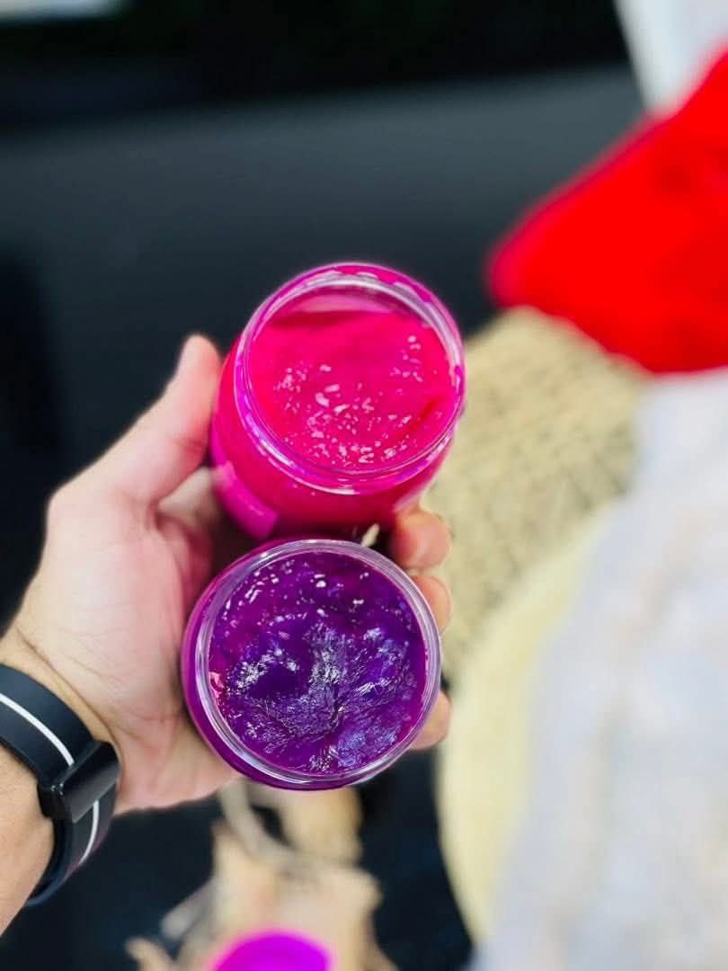 قرمز تلوين الشعر الاصلي قطعة + قطعة هدية